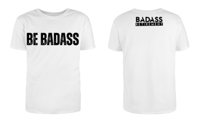 Men's white blank T-shirt template,from two sides, natural shape Men's white blank T-shirt template,from two sides, natural shape on invisible mannequin, for your design mockup for print, isolated on white background.